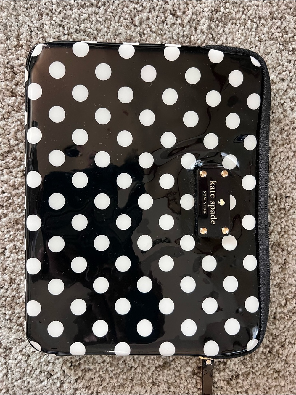 kate spade Black and White Polka Dot Tablet Sleeve
